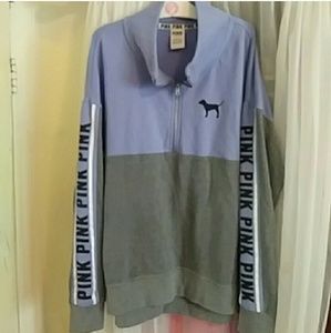 ♡Vs Pink Half Zip♡